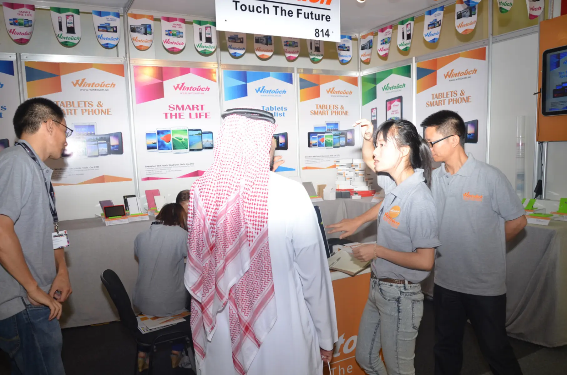 Wintouch Android tablets on display at GITEX Dubai 2013