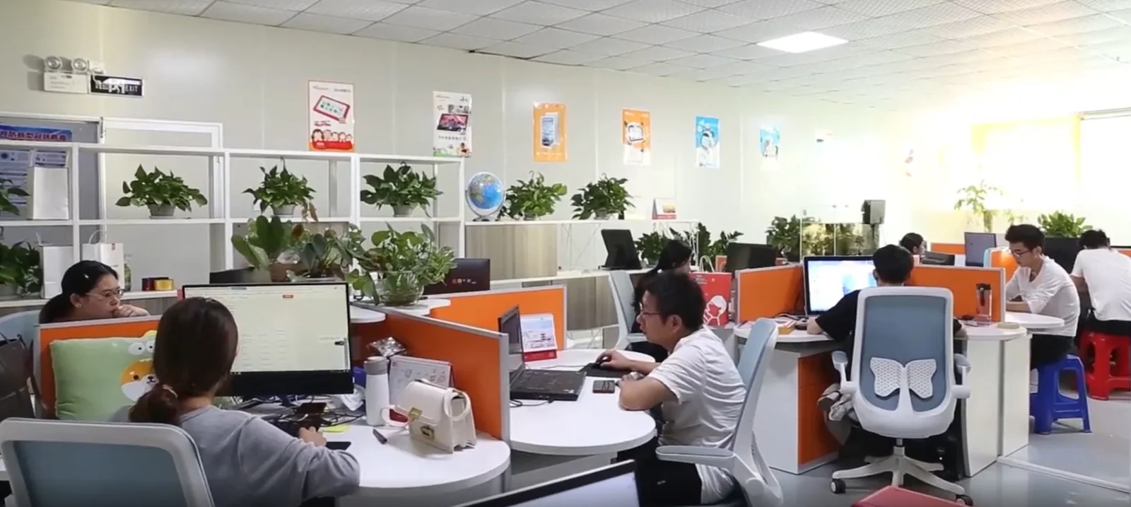 Wintouch office and sales/support team workspace