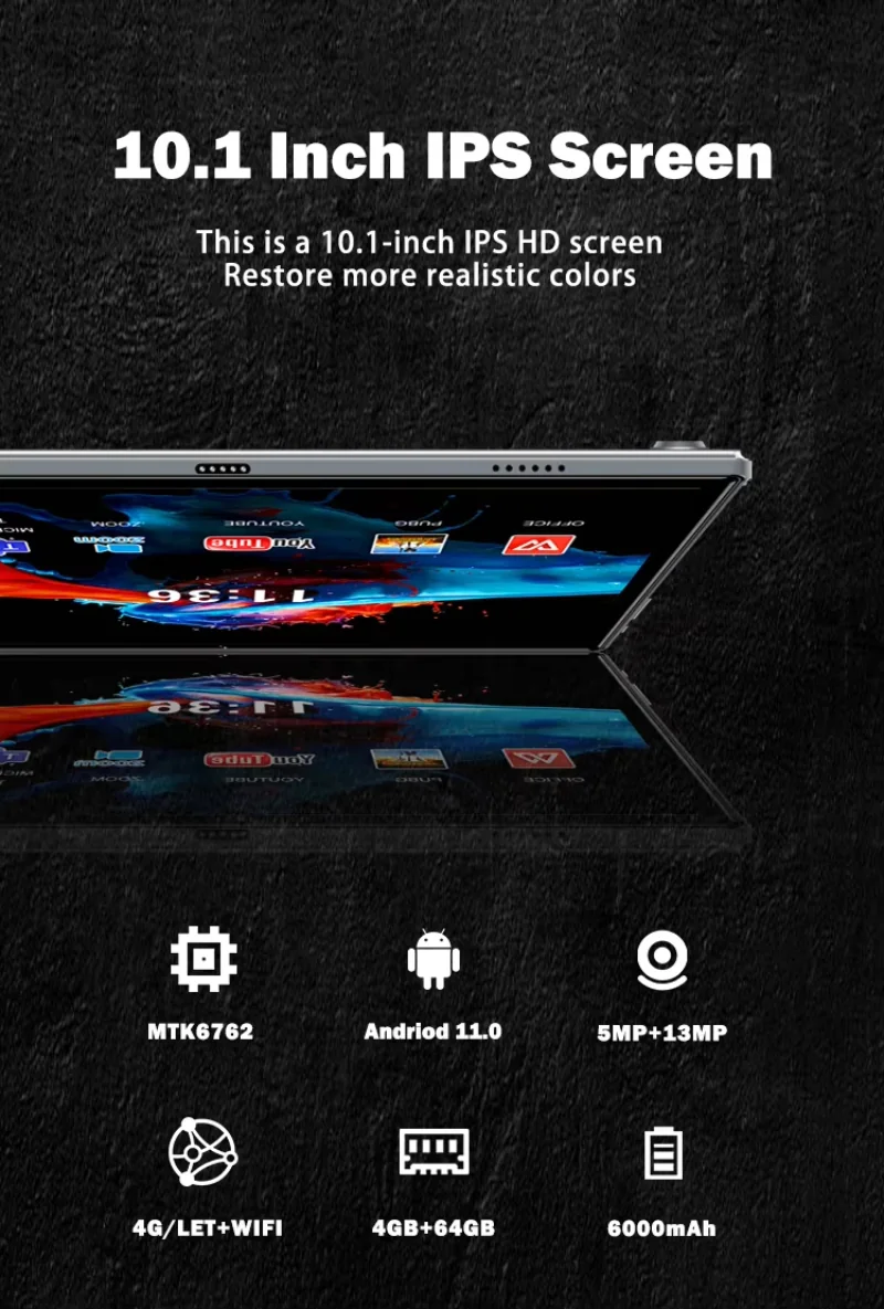 Wintouch A10 Tablet 10.1-inch IPS — camera features