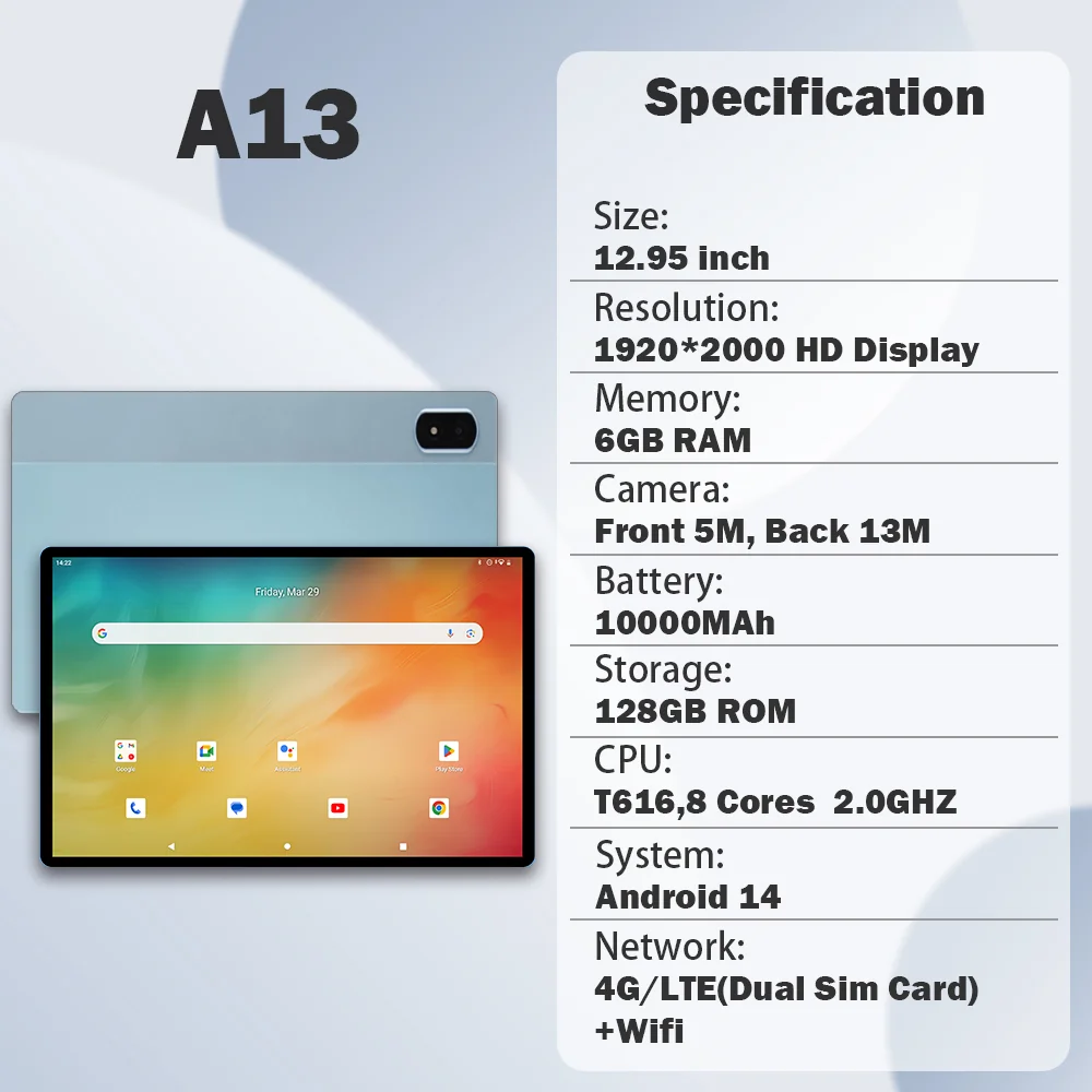 Wintouch A13 Large-Screen Tablet 12.95-inch IPS — view 4