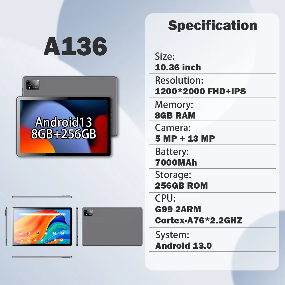 Wintouch A136 Premium Tablet 10.36-inch IPS — view 8