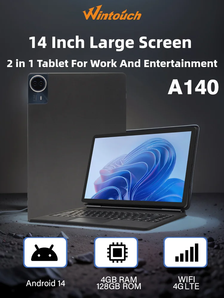 Wintouch A140 14-inch Tablet 14-inch IPS — front view