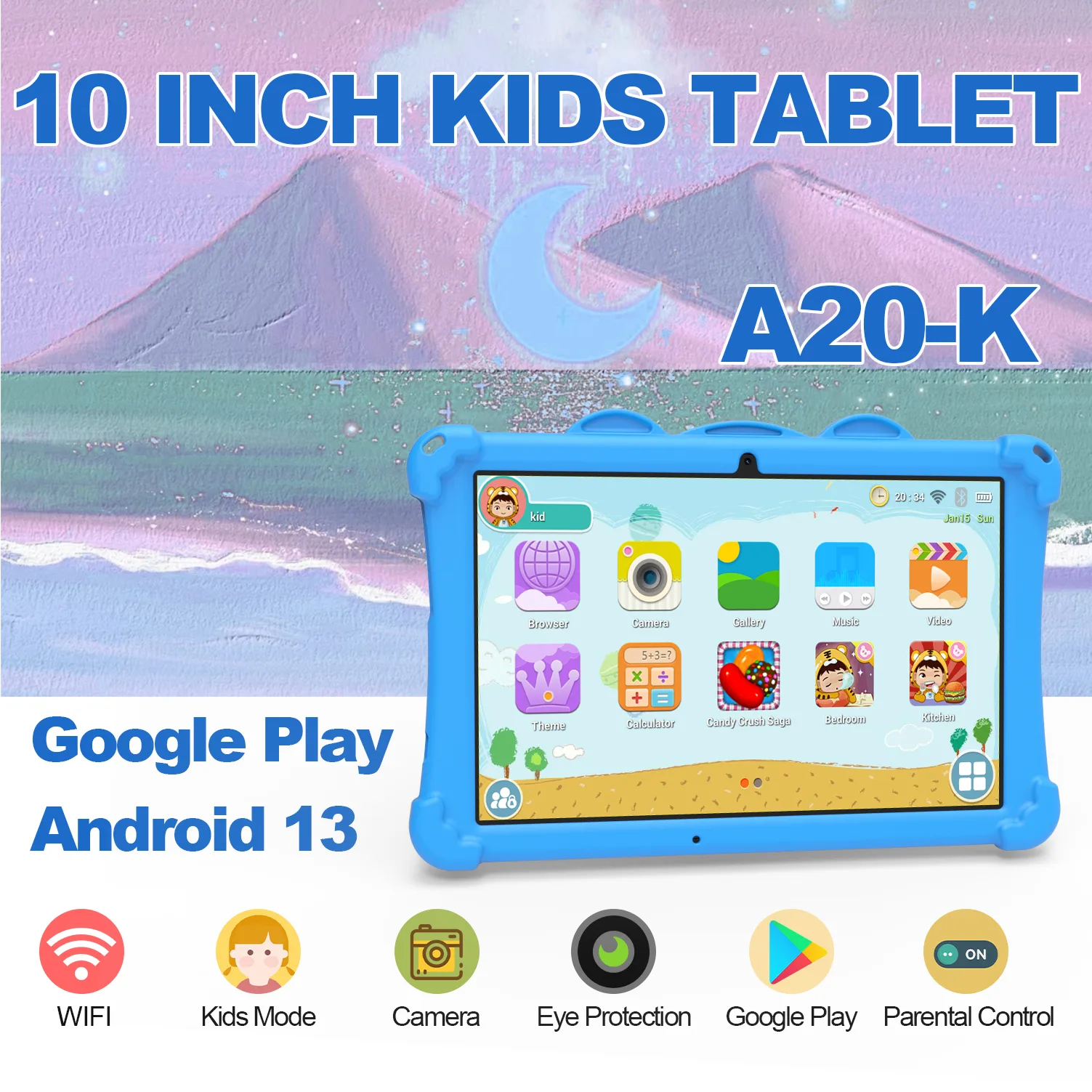 Wintouch A20-K Kids Tablet 10.1-inch IPS — product overview