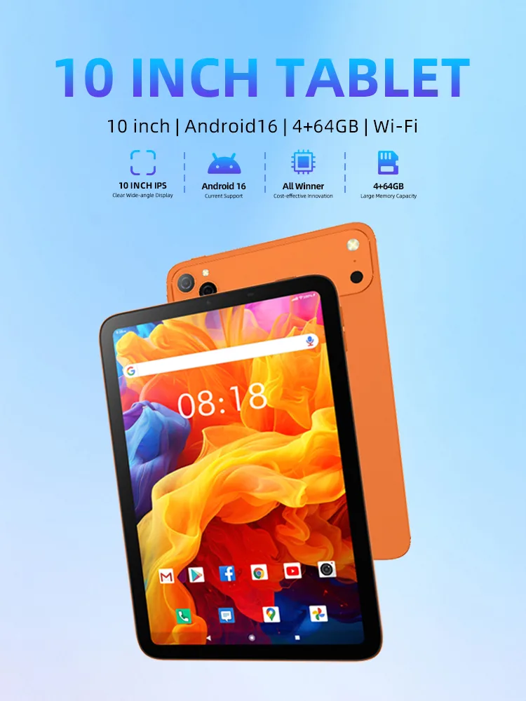 Wintouch A333 Tablet 10.1-inch IPS — back view
