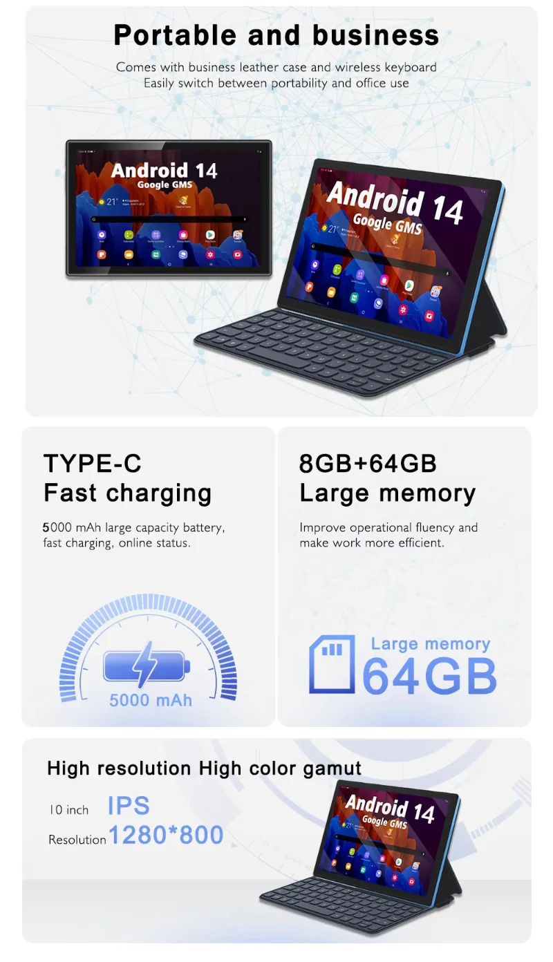 Wintouch A50 Business Tablet 10.1-inch IPS — build and materials