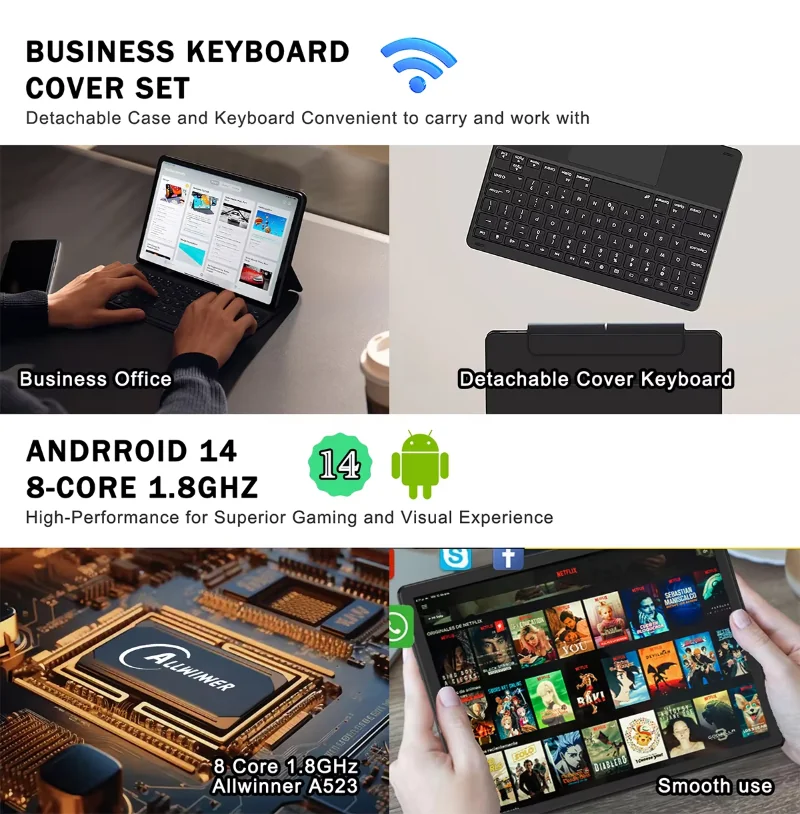 Wintouch A50 Business Tablet 10.1-inch IPS — connectivity and ports