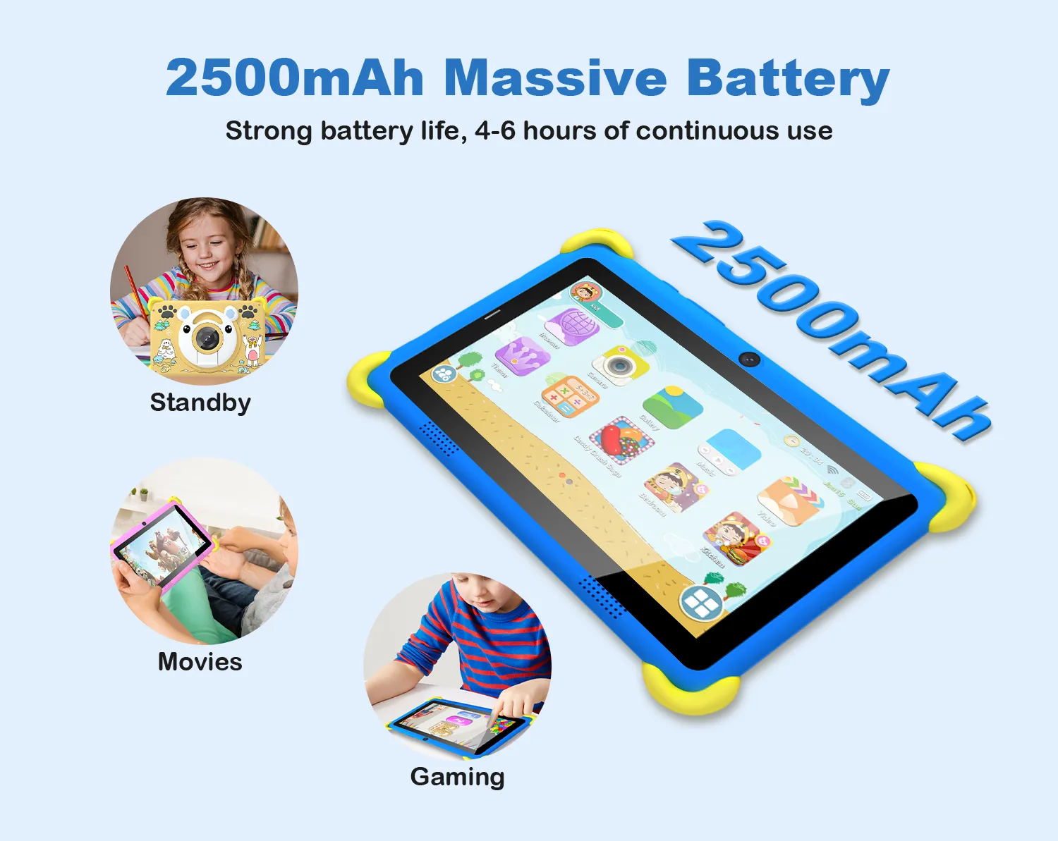 Wintouch Bear Kids Tablet 7-inch IPS — in-use lifestyle