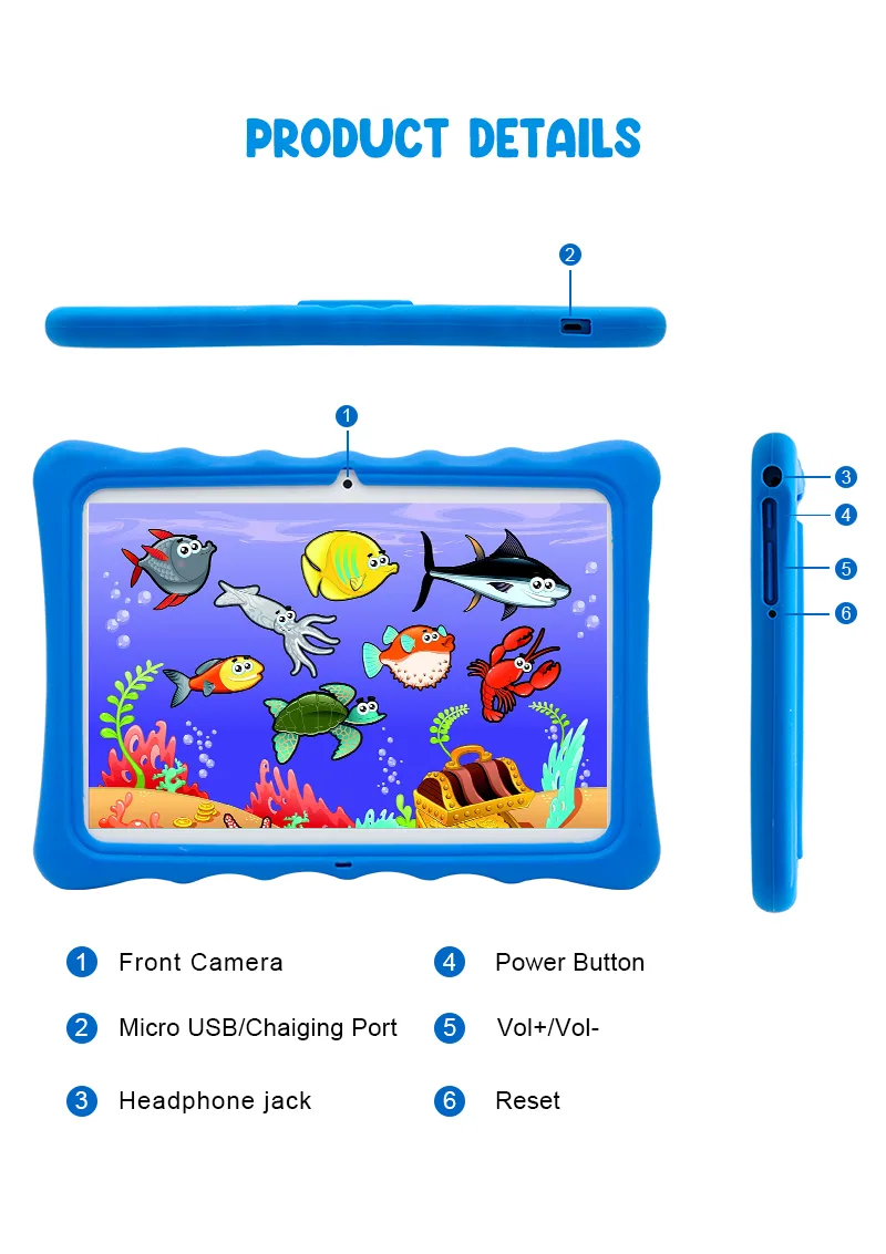 Wintouch K11 Kids Tablet 7-inch IPS — connectivity and ports