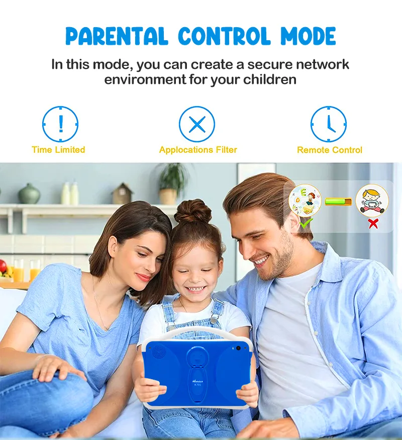 Wintouch K701 Kids Tablet 7-inch IPS — camera features