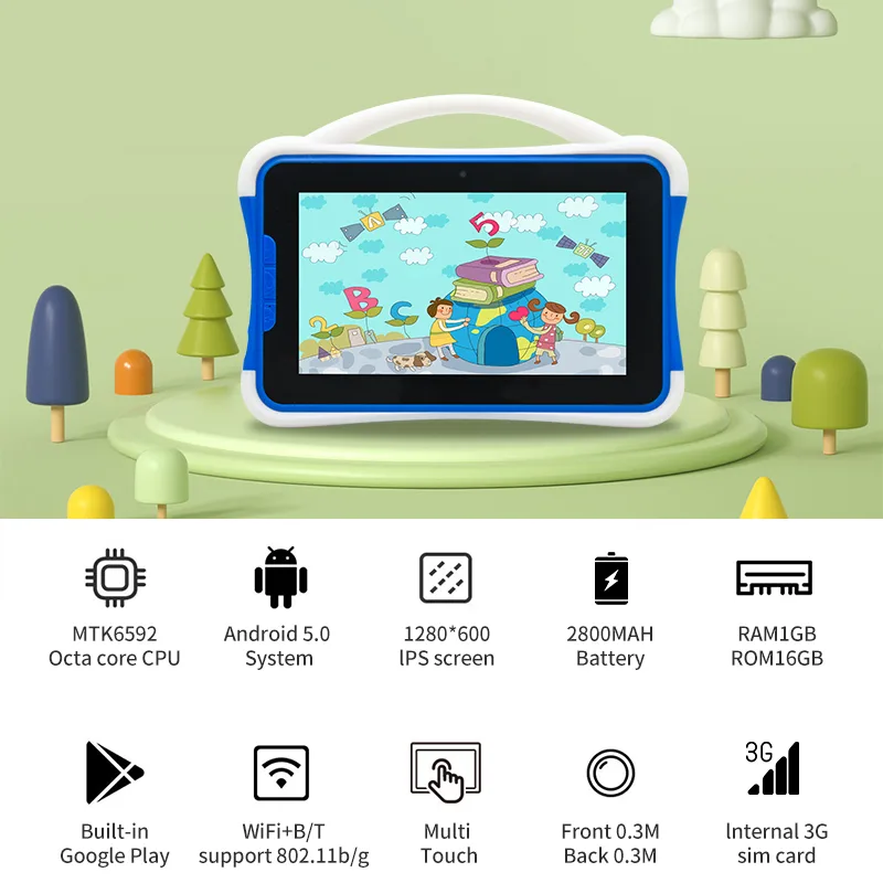 Wintouch K701 Kids Tablet 7-inch IPS — back view