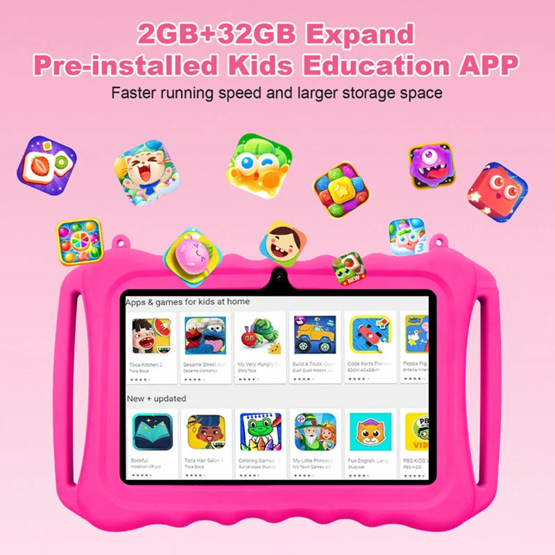 Wintouch K705 Kids Tablet 7-inch IPS — side view