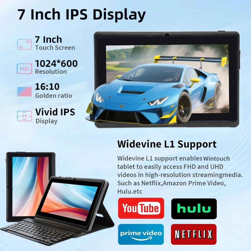Wintouch K705A Adult Tablet 7-inch IPS — operating system