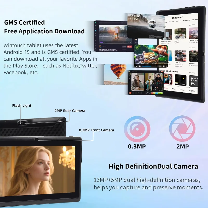 Wintouch K705A Adult Tablet 7-inch IPS — in-use lifestyle