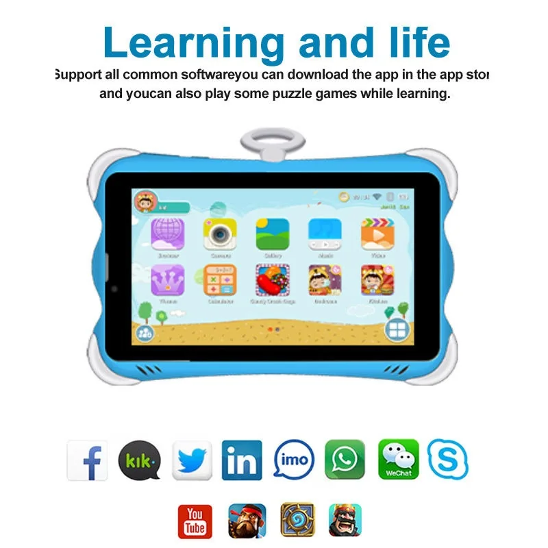 Wintouch K712 Kids Tablet 7-inch IPS — in-use view
