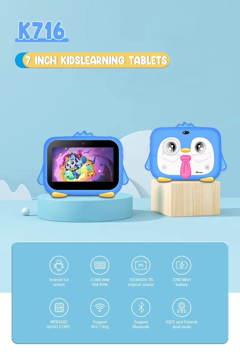Wintouch K716 Kids Tablet 7-inch IPS — display quality