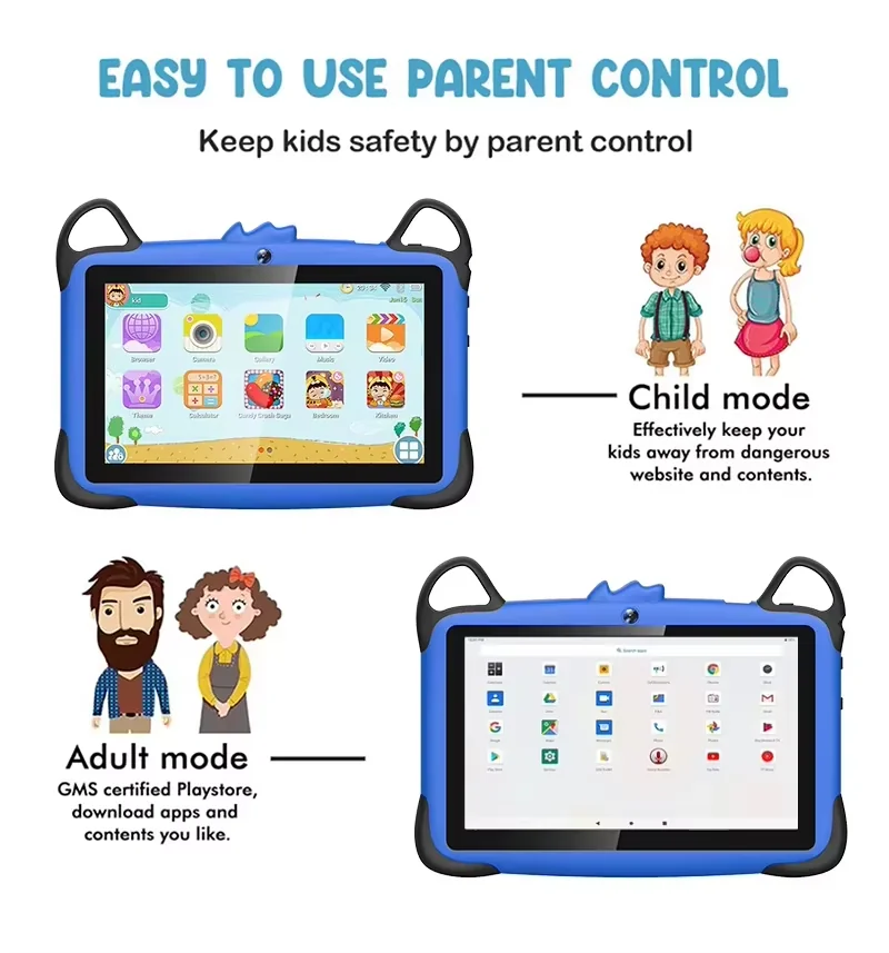 Wintouch K717 Kids Tablet 7-inch IPS — in-use lifestyle