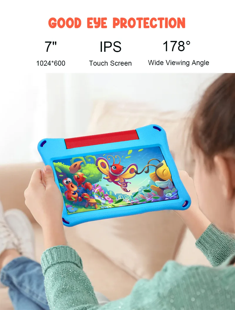 Wintouch K718 Kids Tablet 7-inch IPS — battery and charging