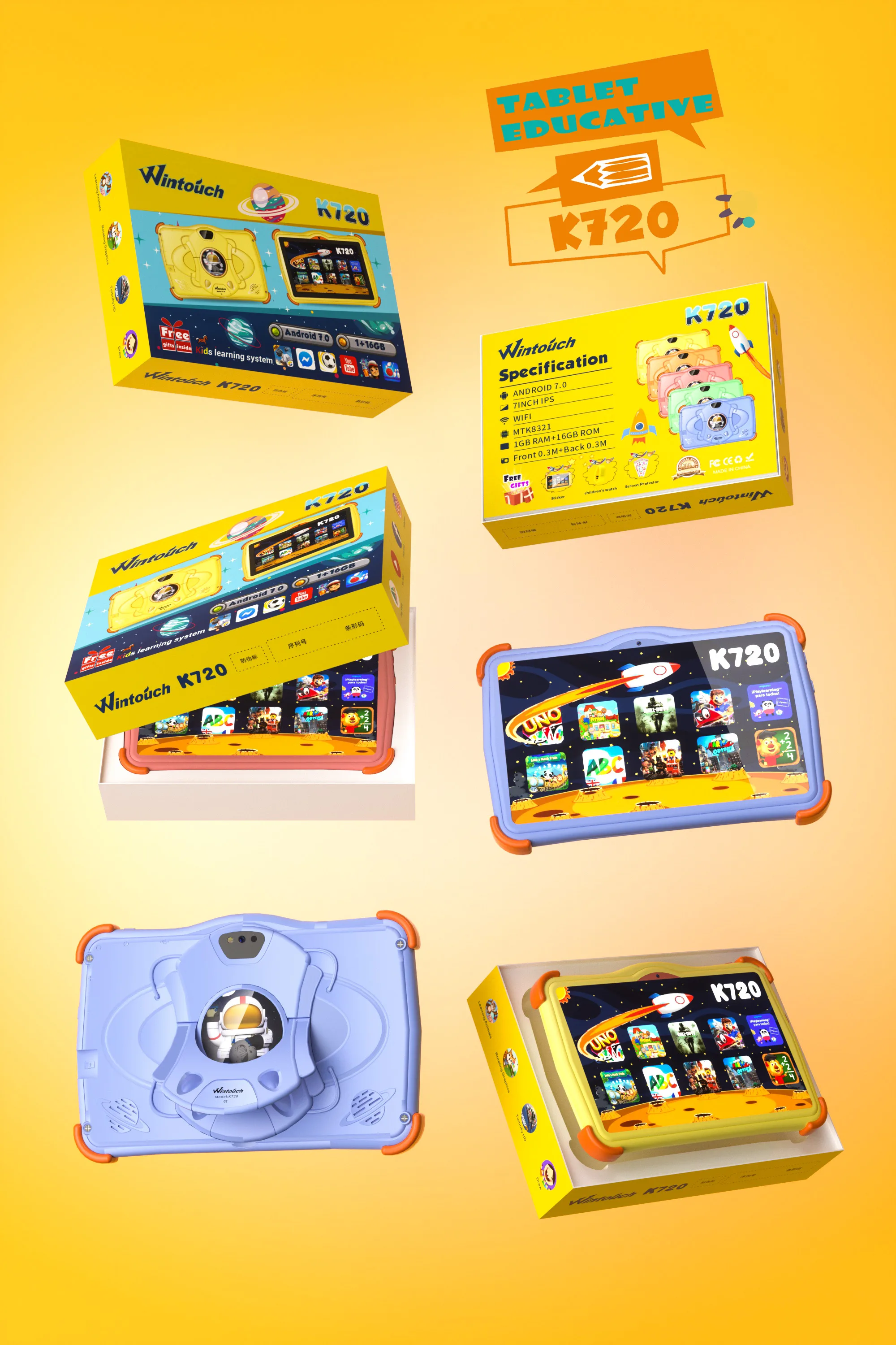 Wintouch K720 Kids Tablet 7-inch IPS — performance and specs