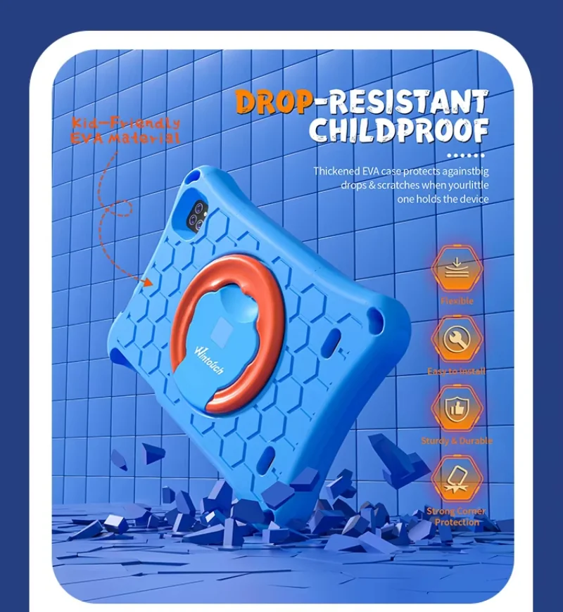Wintouch K81PRO Kids Tablet 8-inch IPS — battery and charging