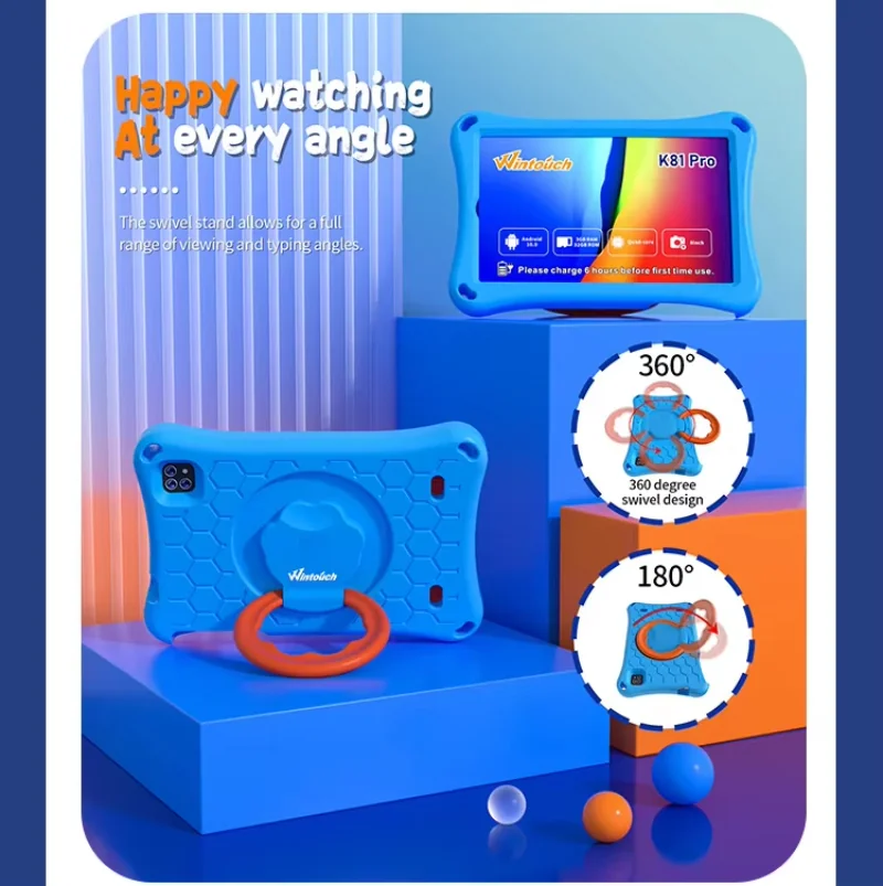 Wintouch K81PRO Kids Tablet 8-inch IPS — camera features