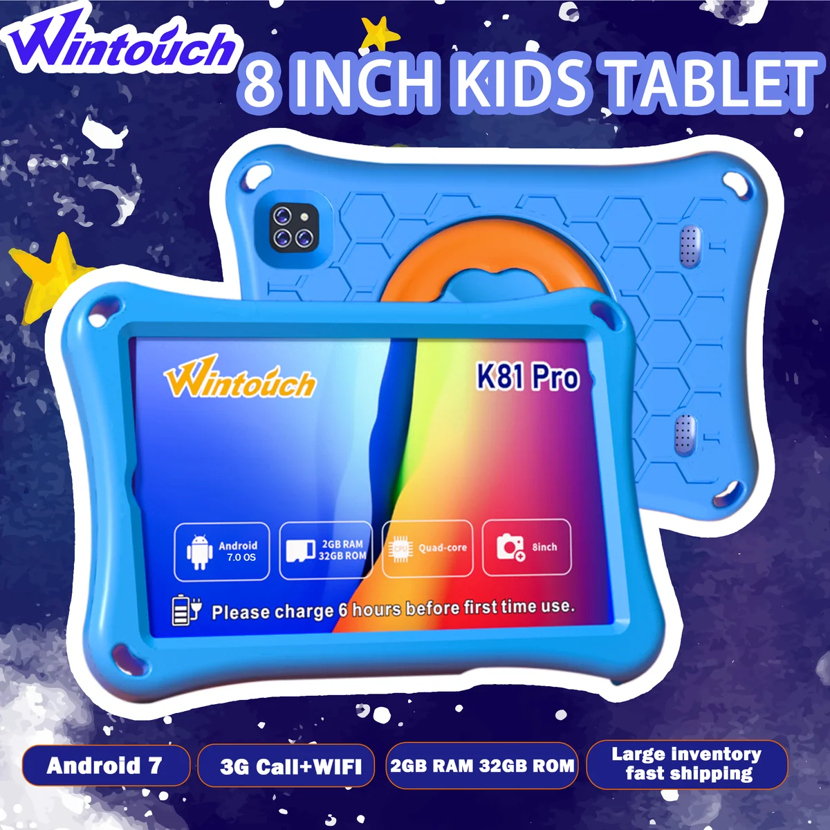 Wintouch K81PRO Kids Tablet 8-inch IPS — view 3
