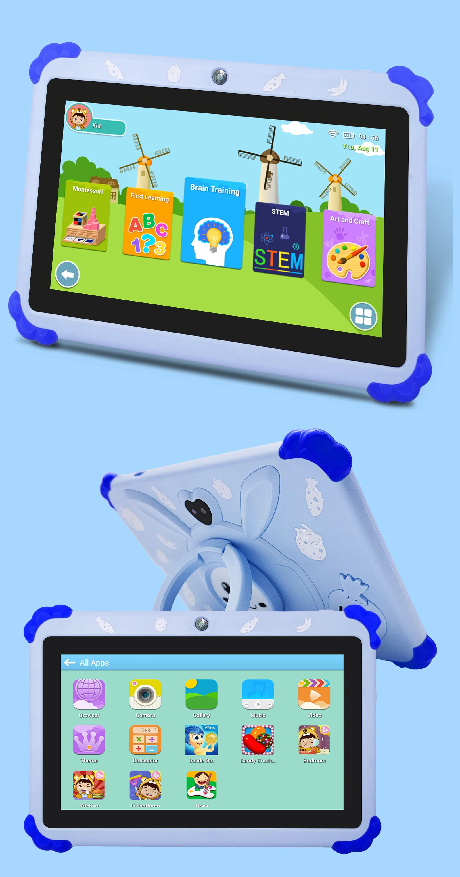 Wintouch Q706 Kids Tablet 7-inch IPS — accessories included