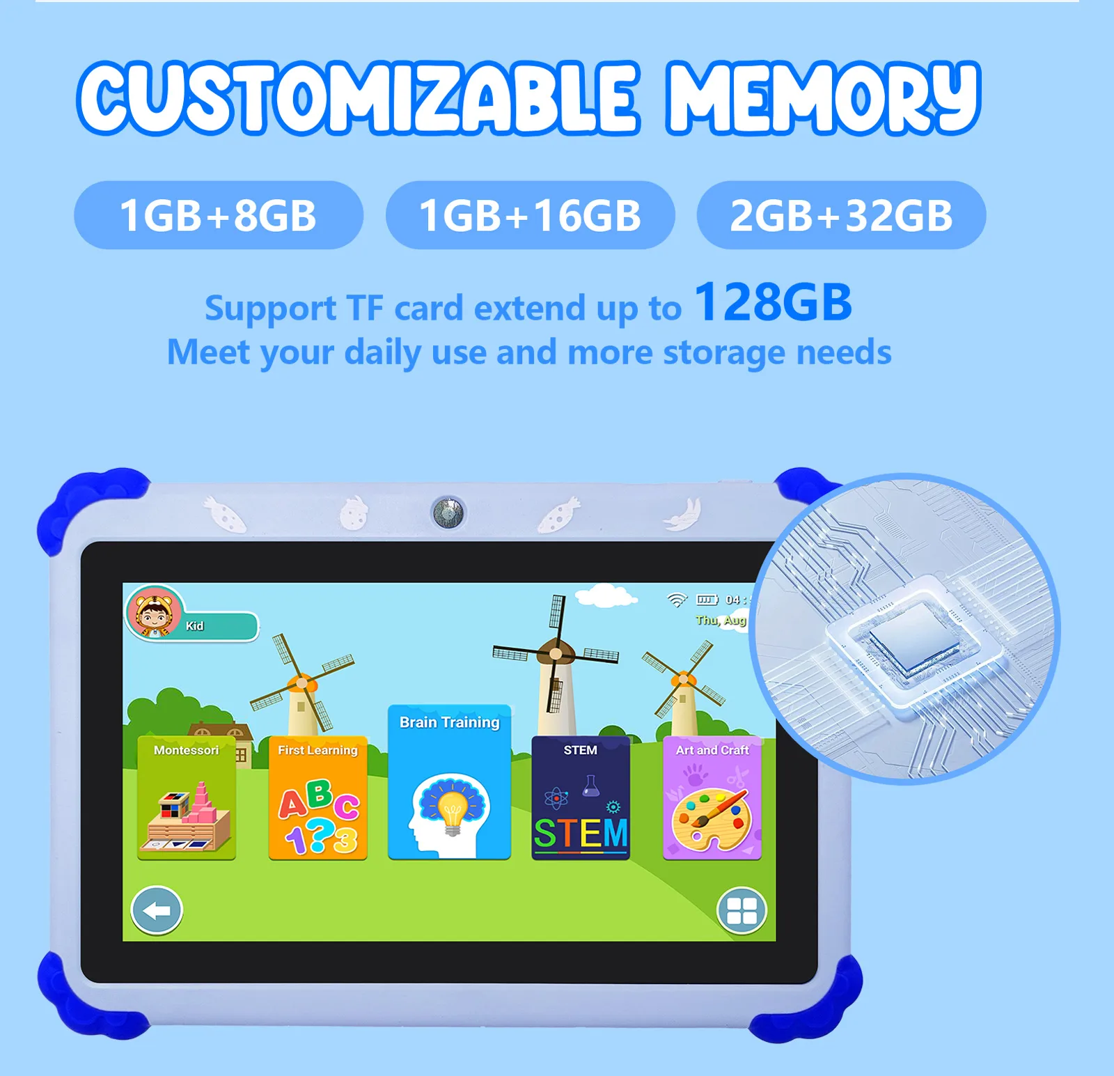 Wintouch Q706 Kids Tablet 7-inch IPS — audio and speakers