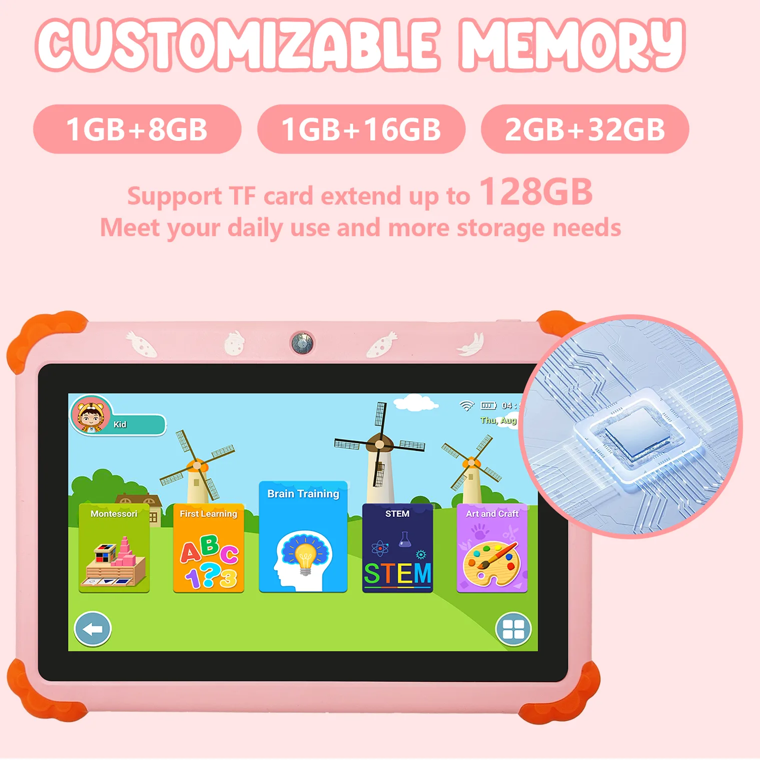 Wintouch Q706 Kids Tablet 7-inch IPS — battery and charging