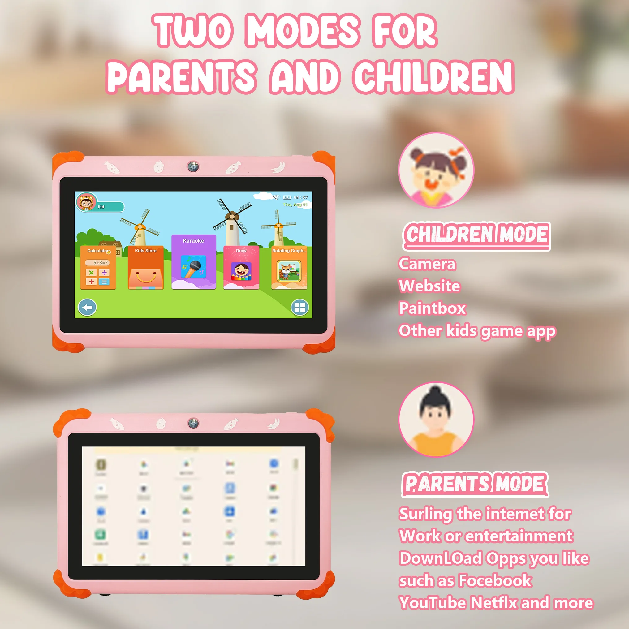 Wintouch Q706 Kids Tablet 7-inch IPS — operating system