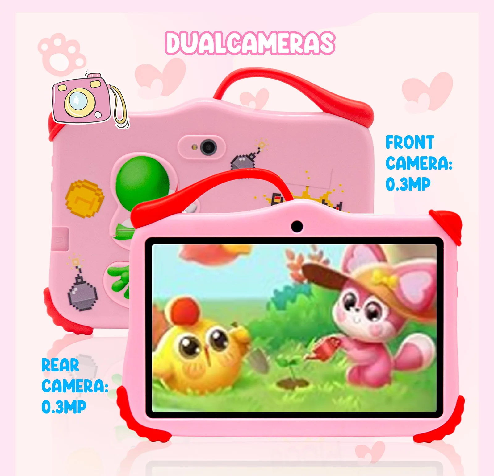 Wintouch Q707 Kids Tablet 7-inch IPS — accessories included