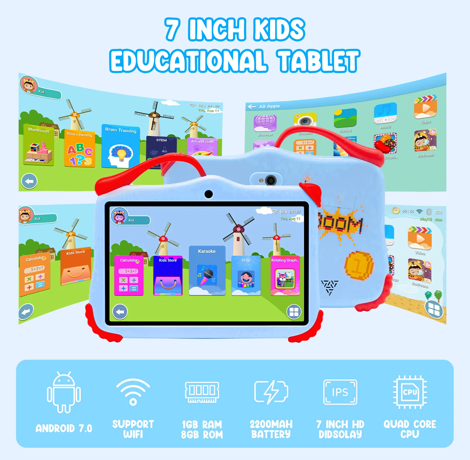 Wintouch Q707 Kids Tablet 7-inch IPS — packaging