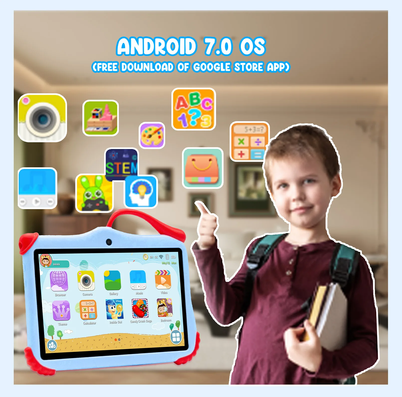 Wintouch Q707 Kids Tablet 7-inch IPS — audio and speakers