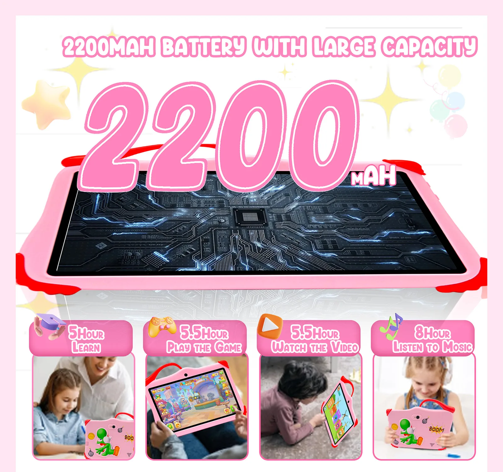 Wintouch Q707 Kids Tablet 7-inch IPS — camera features