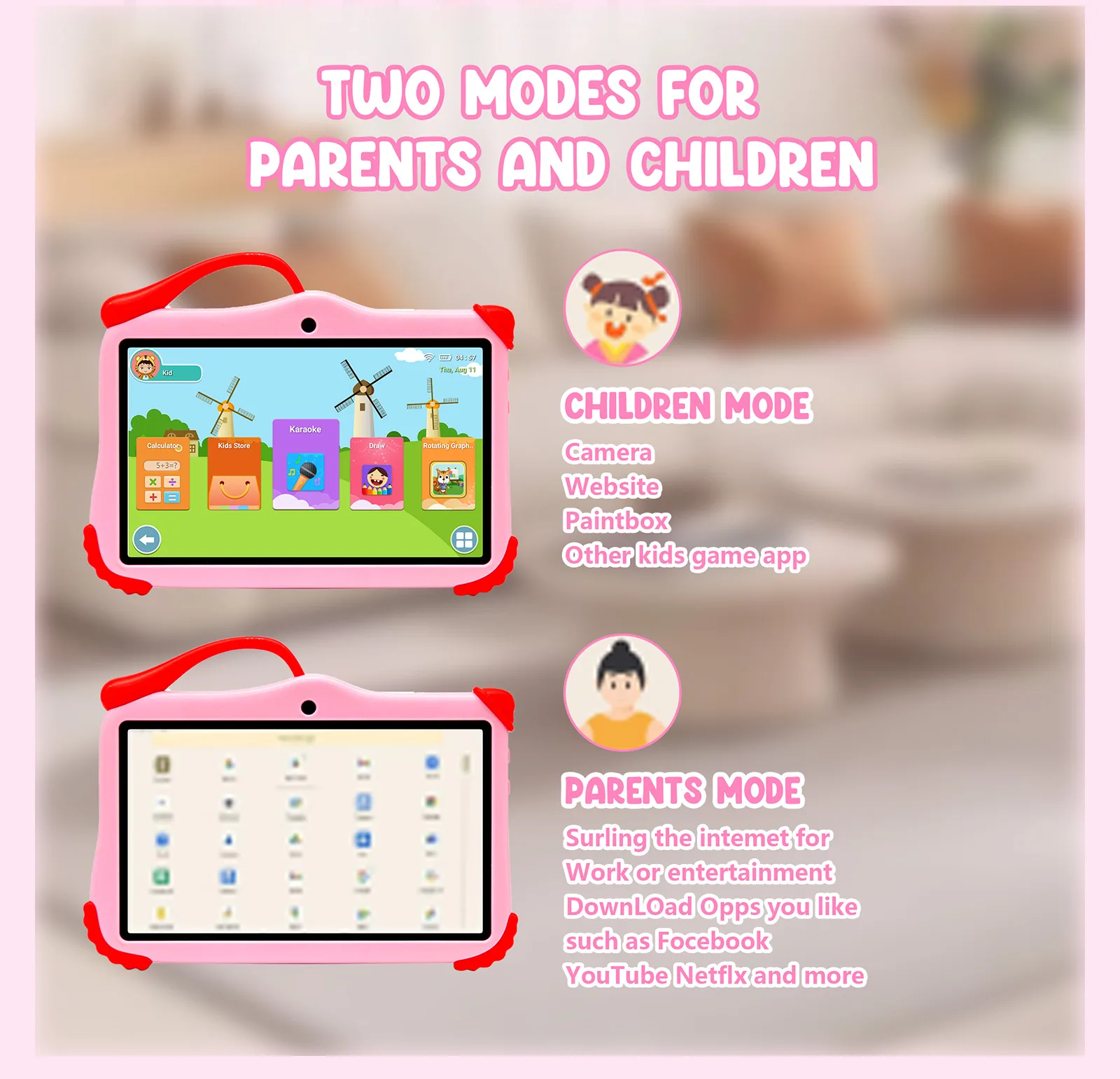 Wintouch Q707 Kids Tablet 7-inch IPS — operating system