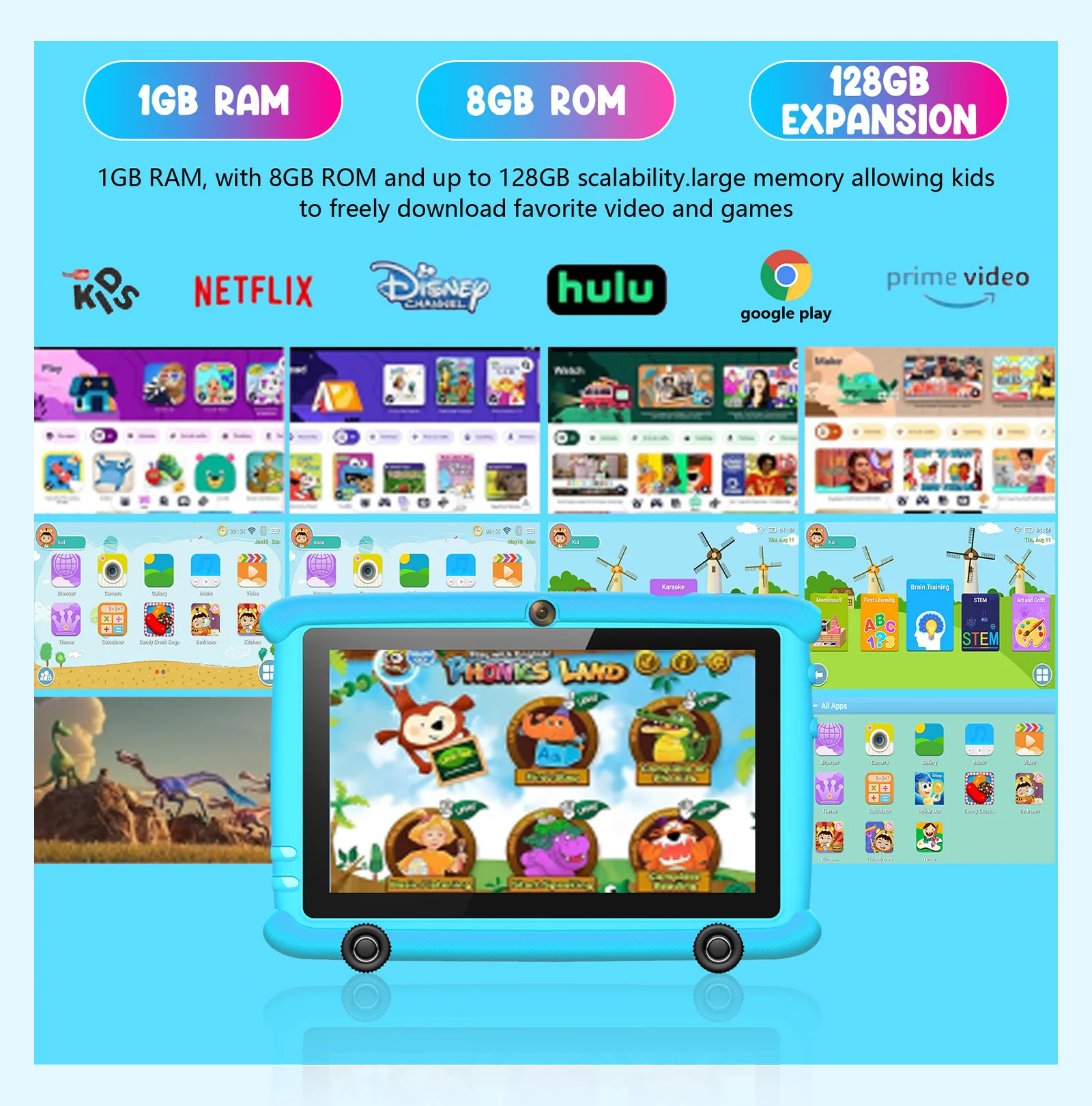 Wintouch Q708 Kids Tablet 7-inch IPS — audio and speakers