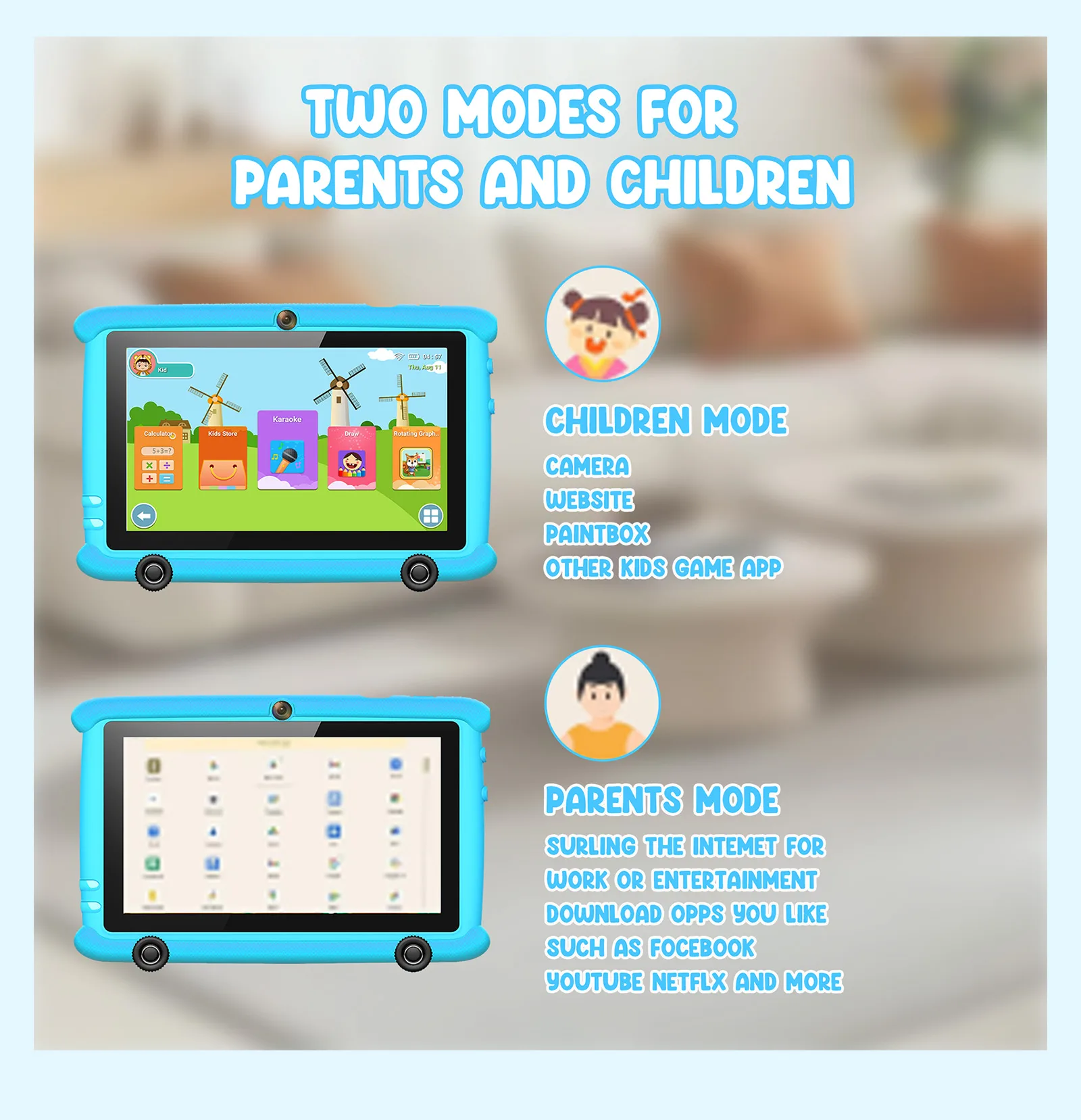 Wintouch Q708 Kids Tablet 7-inch IPS — software and apps