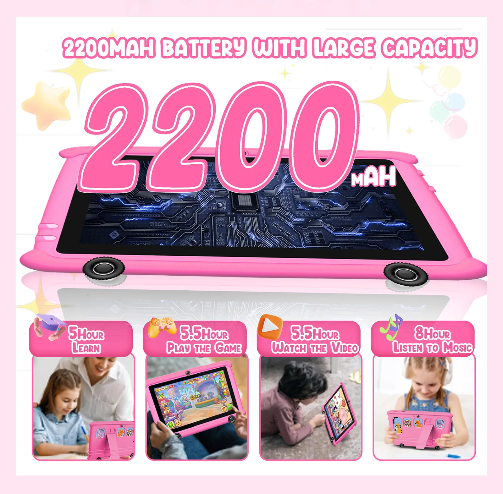 Wintouch Q708 Kids Tablet 7-inch IPS — camera features