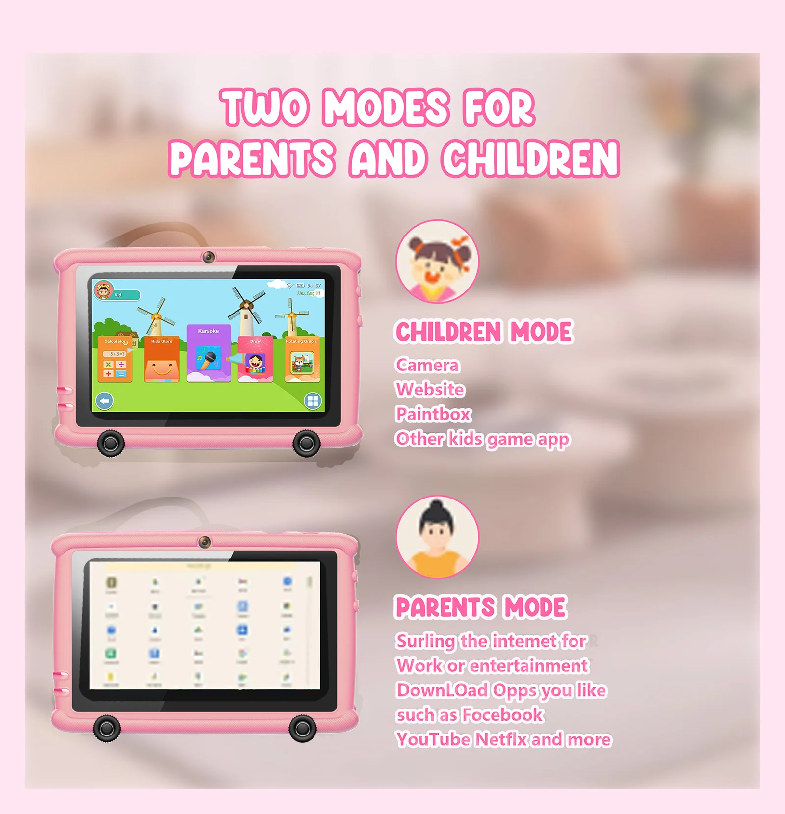 Wintouch Q708 Kids Tablet 7-inch IPS — build and materials