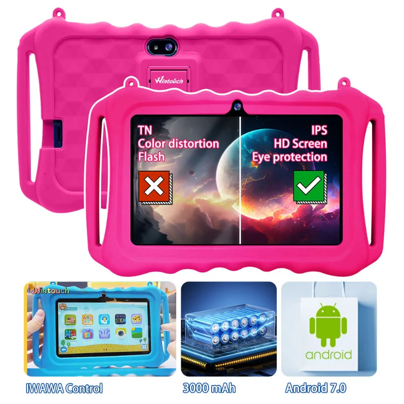 Wintouch Q75X-Pro Kids Tablet 7-inch IPS — side view