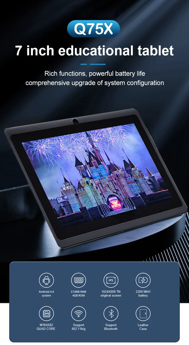 Wintouch Q75X Kids Tablet 7-inch IPS — feature detail 1