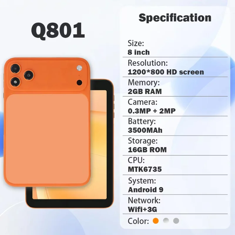 Wintouch Q801 Tablet 8-inch IPS — battery and charging