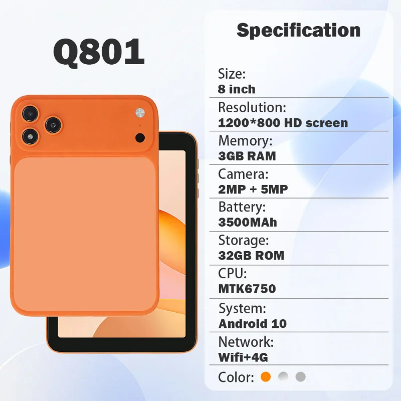 Wintouch Q801 Tablet 8-inch IPS — angled view