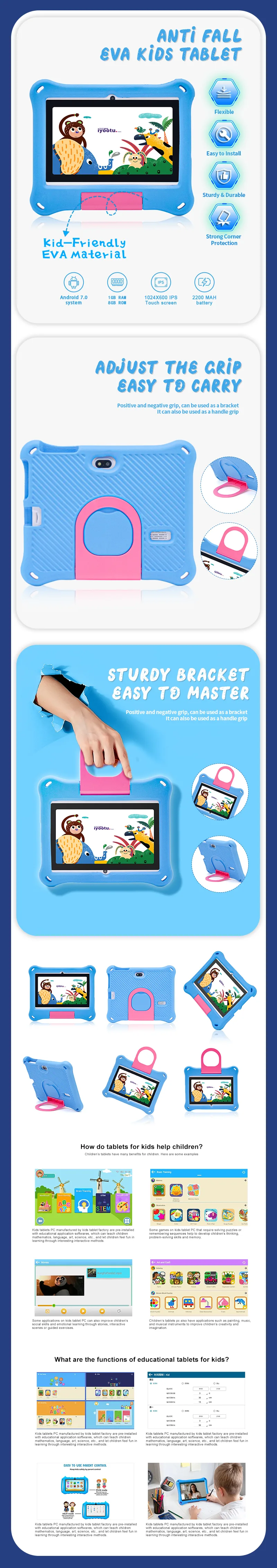 Wintouch Q8 EVA Kids Tablet 7-inch IPS — product overview