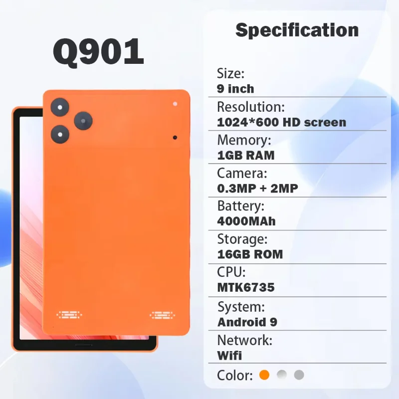 Wintouch Q901 Tablet 9-inch IPS — battery and charging