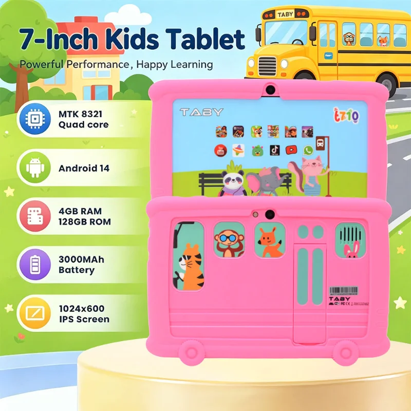 Wintouch T710 Kids Tablet 7-inch IPS — back view
