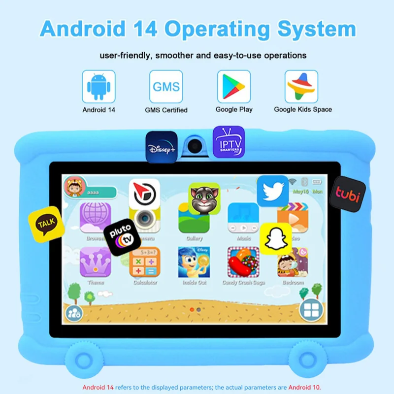 Wintouch T710 Kids Tablet 7-inch IPS — angled view