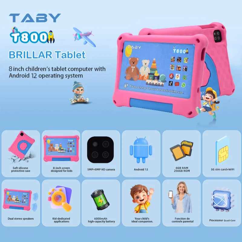 Wintouch T800 Kids Tablet 8-inch IPS — display quality