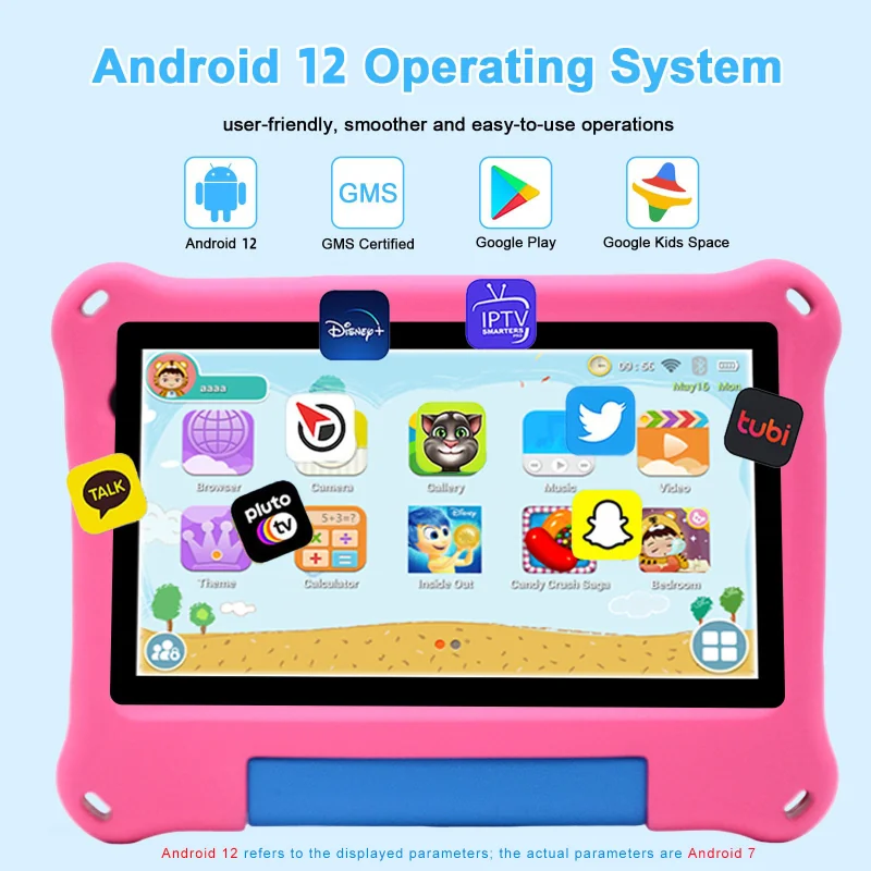 Wintouch T800 Kids Tablet 8-inch IPS — angled view