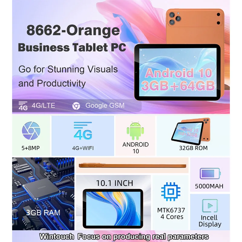 Wintouch WT8662 Tablet 10.1-inch IPS — side view